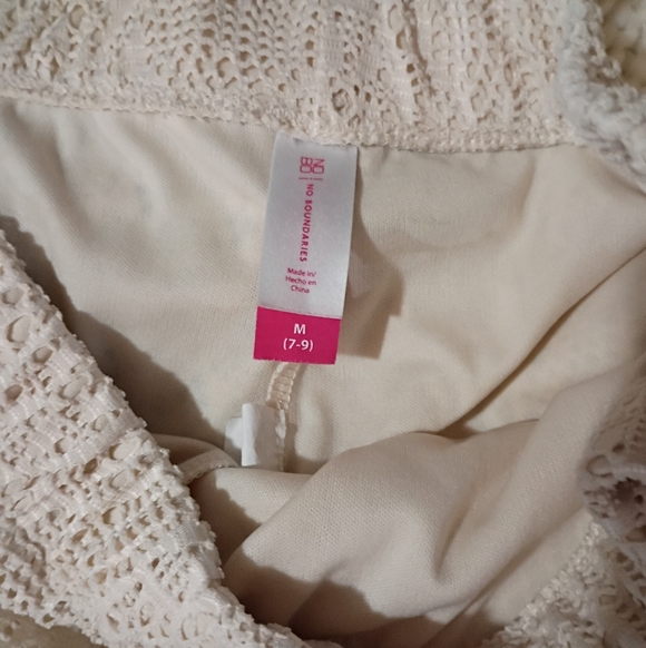 No Boundaries Natural Lace Pants - Picture 3 of 3